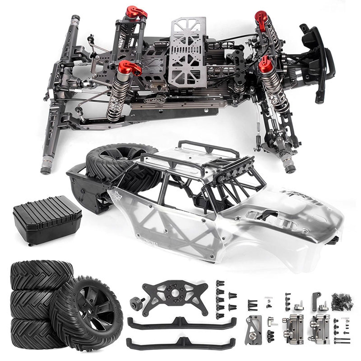 In Stock 1/5 RC Off Road Car GR1 Pro Kit Metal Chassis PC Shell
