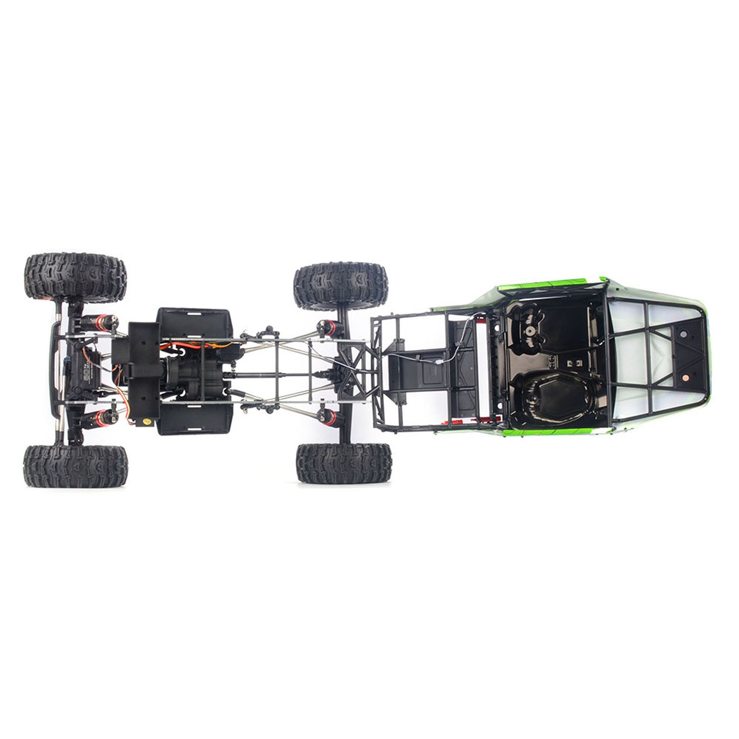 1/6 YIKONG Remote Control Crawler YK4061 AWD RC Off Road Vehicle Hobbywing Brushless Motor 80A ESC Metal Gears Roll Cage Design