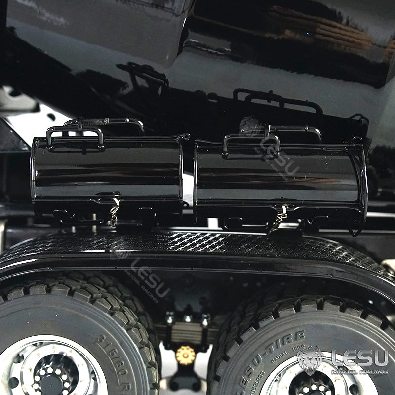 On Sales LESU 1/14 6x6 Metal RC Concrete Car Mixer Truck Lights Assembled Chassis With Lights Sound System Servo