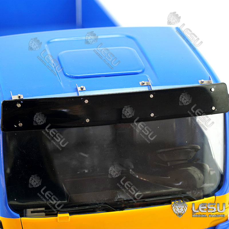LESU 1/14 Metal Remote Controlled TGS Three-way Transmission Dumper Truck Hydraulic Lights Sound System ESC Servo
