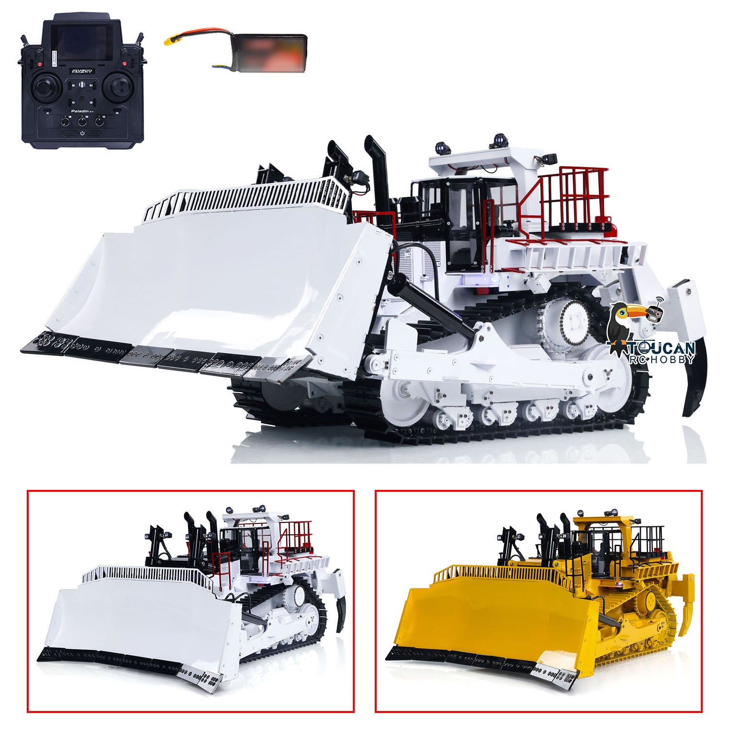 TOUCAN RC HOBBY JDModel 1:14 RC Hydraulische Wrecker Truck 4X4 Afstandsbediening Flatbed Tow Auto Model TOUCAN RC HOBBY JDModel 1:14 RC Hydraulische Wrecker Truck 4X4 Afstandsbediening Flatbed Tow Auto Model