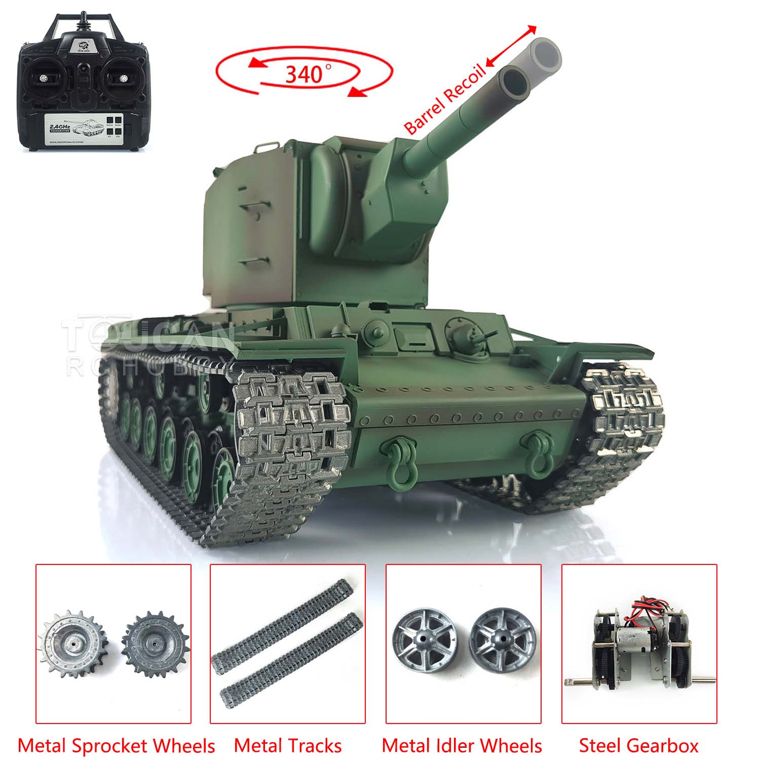 TOUCAN RC HOBBY HengLong 1/16 RC Battle Tank IDF Merkava MK IV avec TOUCAN RC HOBBY HengLong 1/16 RC Battle Tank IDF Merkava MK IV avec