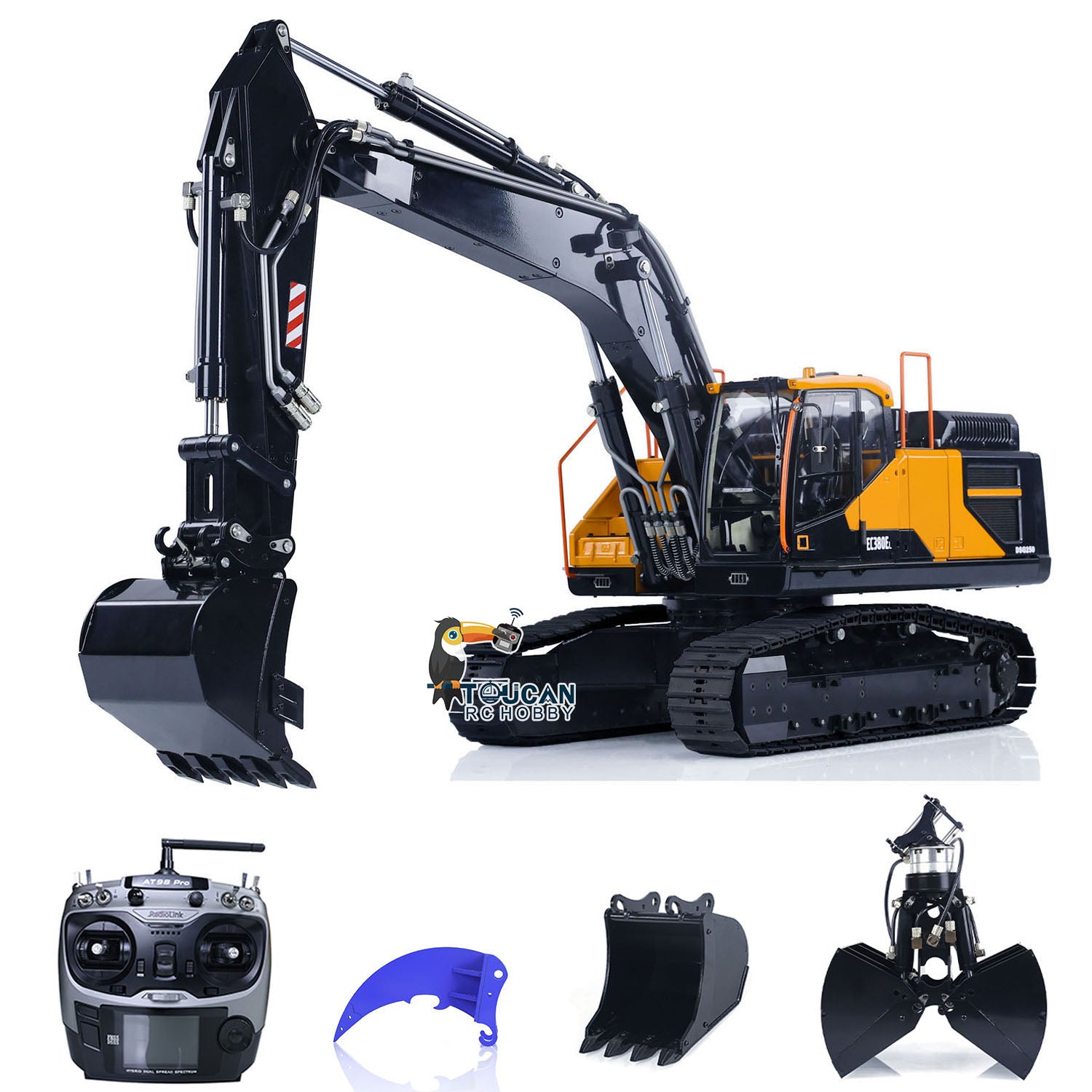 Hydolic Arm MTM 1/14 Tracked RC Hydraulic Excavator EC380 Metal