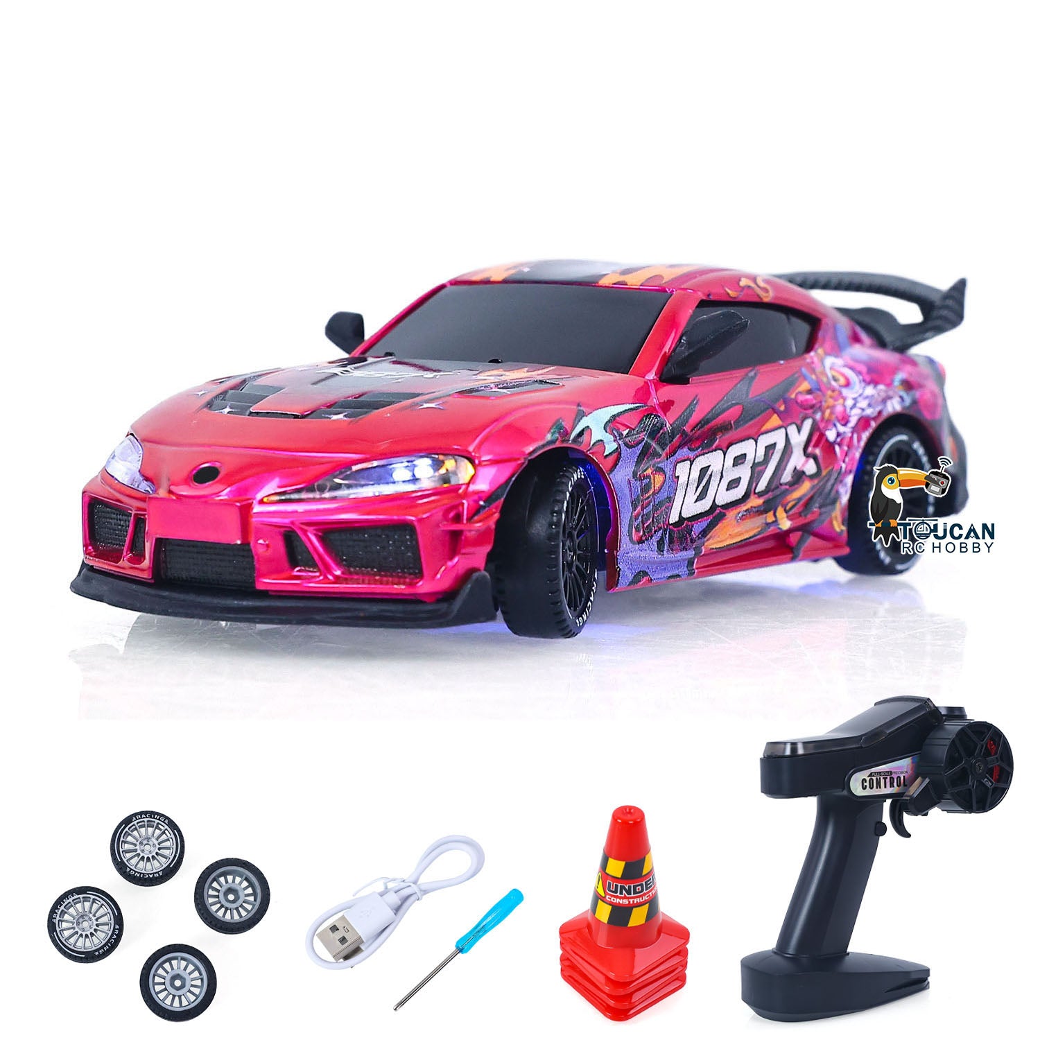 10KM/H JXC SP4301 1/43 Remote Control Drifting Car AWD RC Vehicle