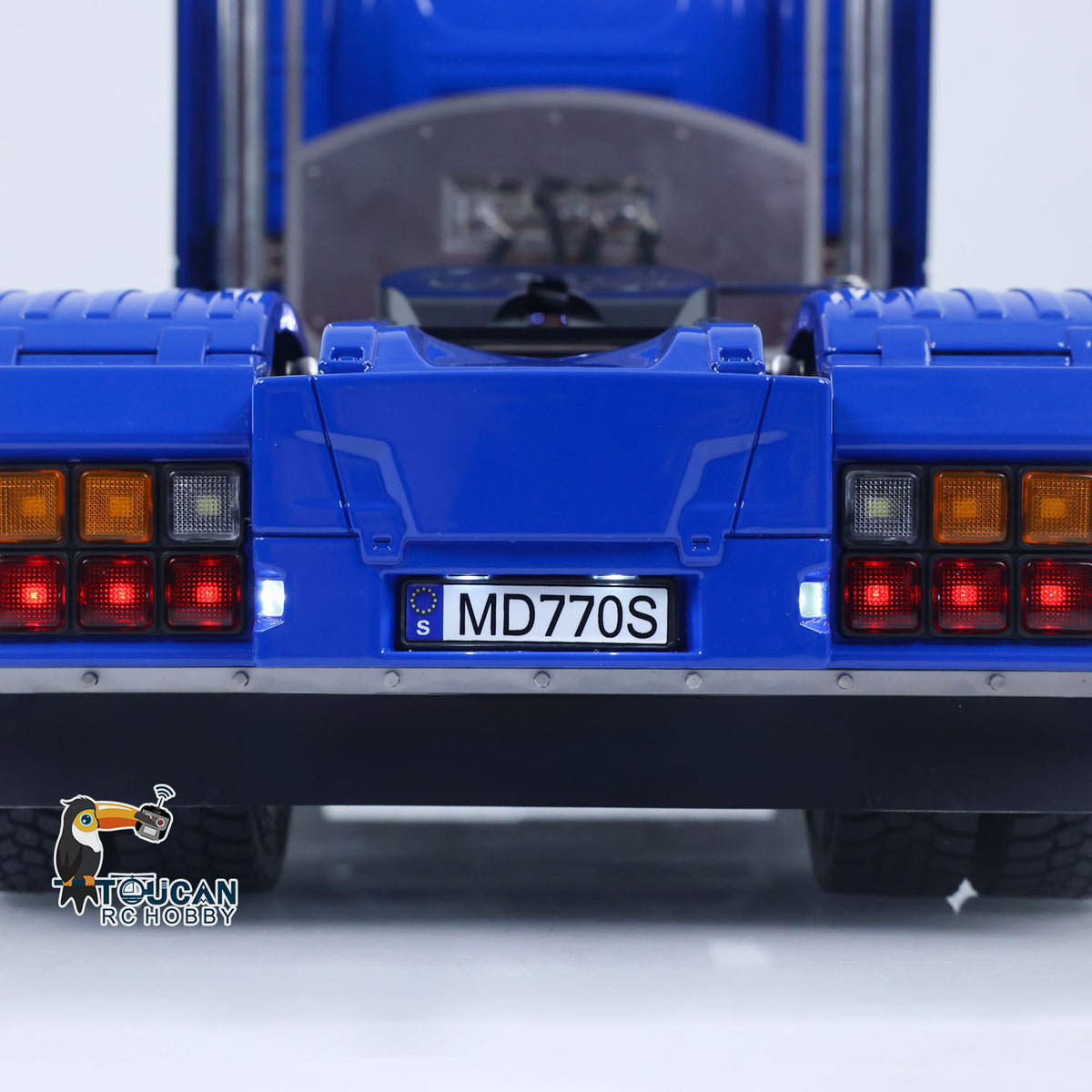 TOUCAN RC HOBBY MODO SC770S 1/14 Metal 4x4 RC Tractor Truck PNP/RTR 2-Speed Gearbox Axles Differential Locks Hobbywing 1080 ESC Cab Suspension Light Sound for Model Collectors