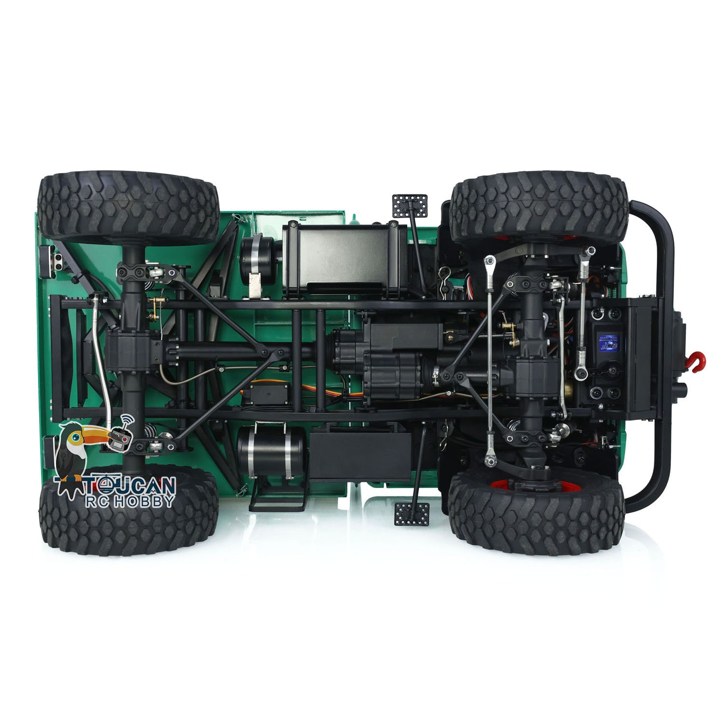 LESU 1/10 RC Off-Road Vehicles 4x4 Truck for Painted UM406 Remote Control W/ Sound Light System Winch Servo ESC Car