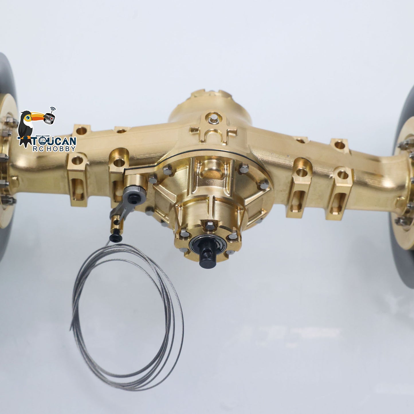 Brass Wheel Side Reduction Front/Rear Axles for 1/14 RC Articulated Truck E450C Radio Control Hydraulic Loader ZW370 JDM-198