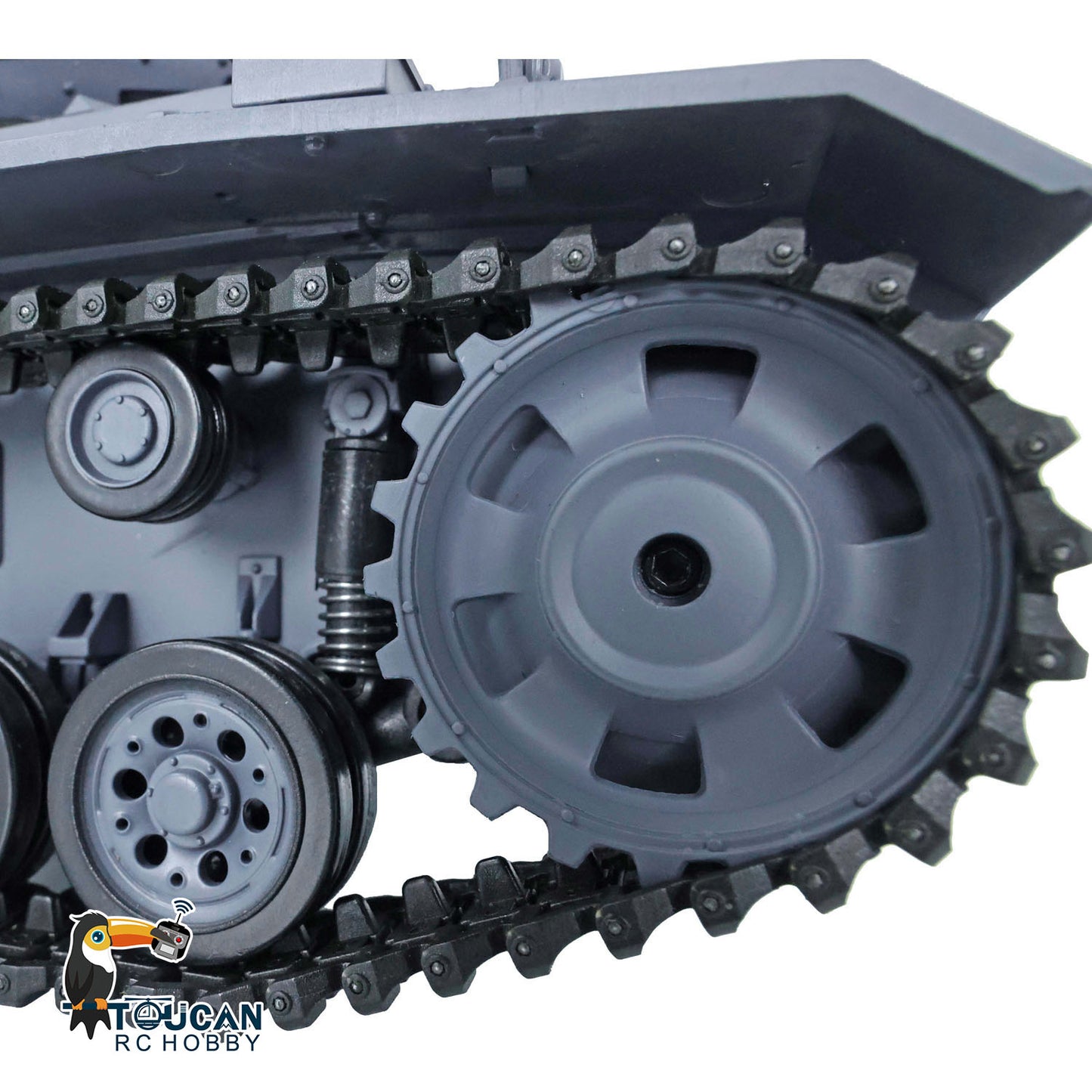 Henglong 1/16 RC Tank 7.0 Plastic Panzer III L 3848 Remote Control Tank w/ 360Degrees Rotating Turret FPV Steel Gearbox Smoking
