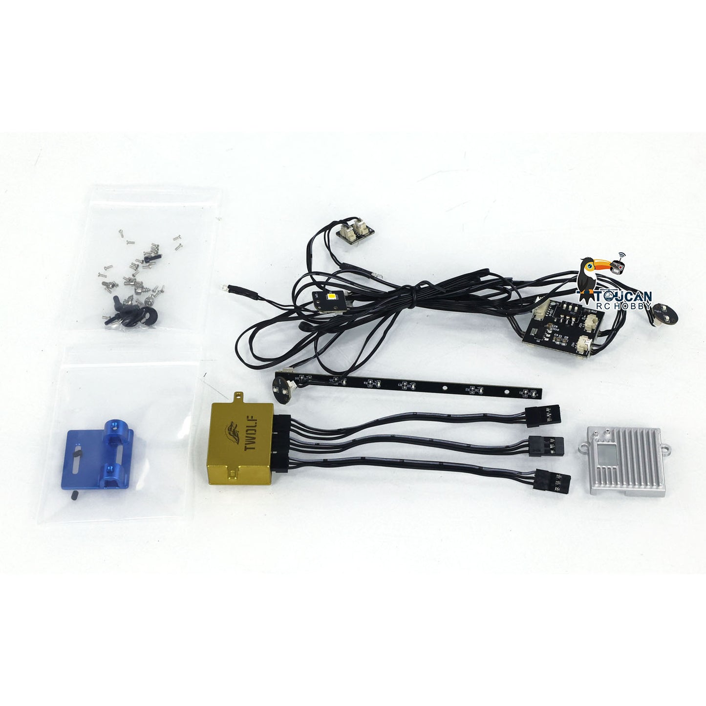 TWOLF 1/8 4x4 RC Off-road Vehicles M715 4WD Remote Control Crawler Climbing Car Model KIT Two-speed Transmission