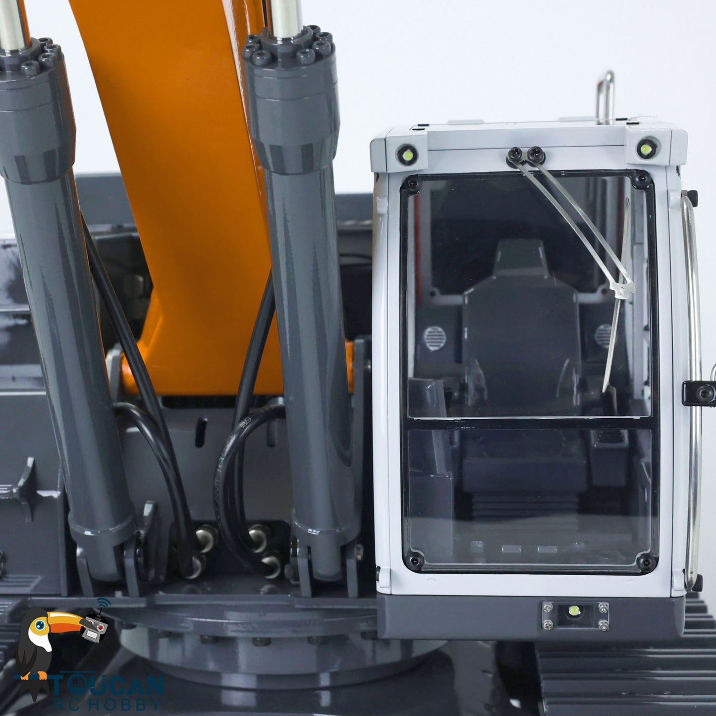 XDRC 1/14 Hydraulic RC Excavator 945 Painted Assembled Digger Upgraded 5CH Valve W/ PL18EV Radio Light Sound System