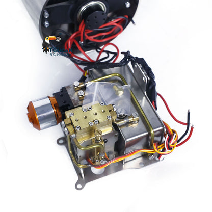 LESU 1/14 RC Unpainted Unassembld Aoue-H13ixc Hydraulic Road Roller Model KIT Body Parts Metal Motor ESC Light Sound System