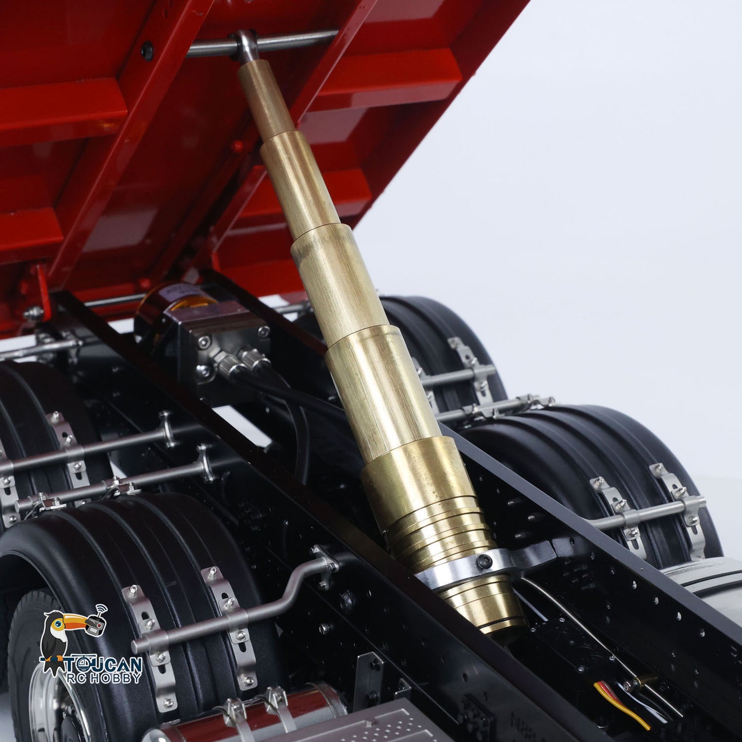 In Stock 1/14 8x8 RC Hydraulic Dump Truck Metal Radio Control Tipper Car Sounds Lights PNP Painted Assembled Model ESC Servo