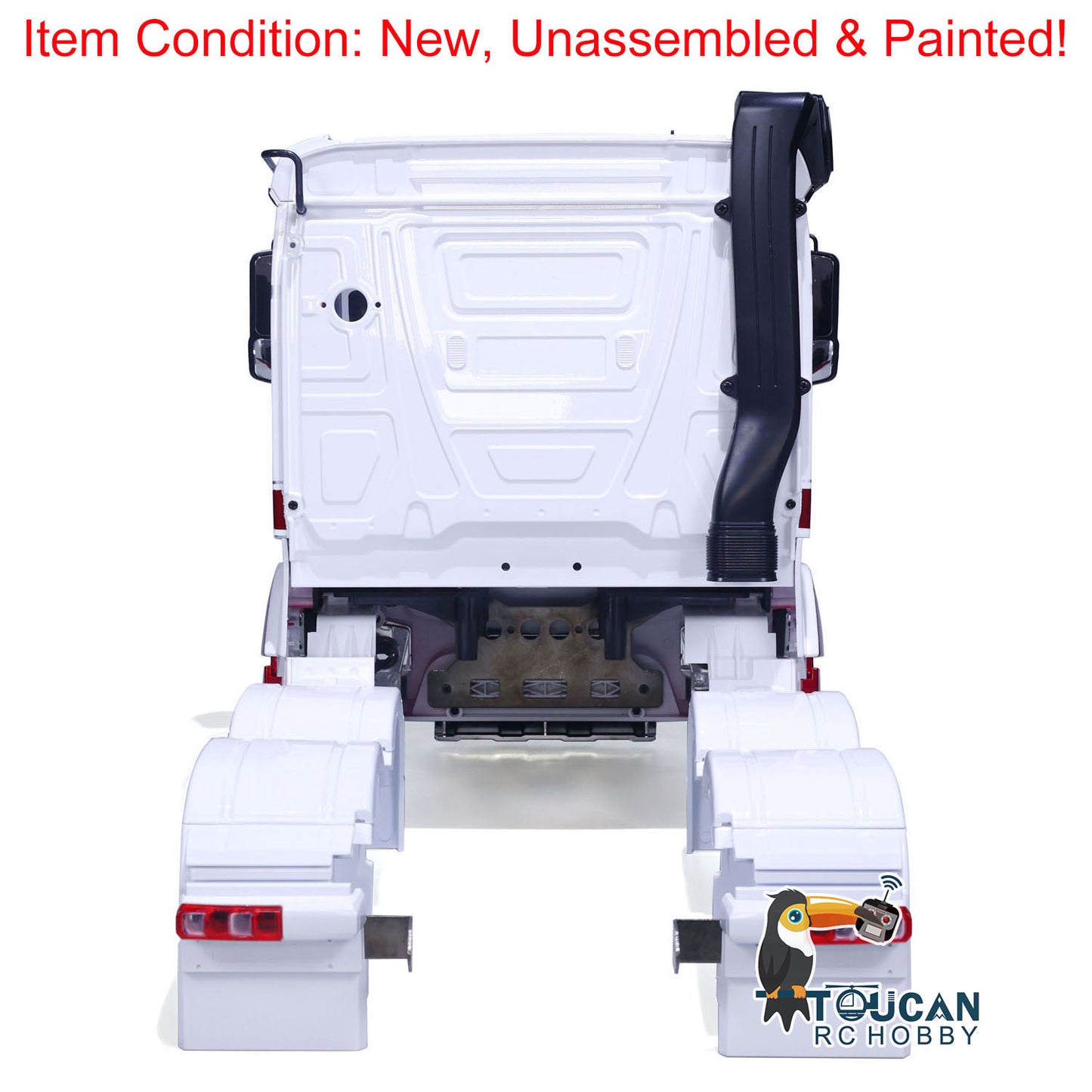 Painted Plastic Cabin Body Shell Set for 1/14 6x6 RC Tractor Truck 6X4 Radio Controlled Electric Car Hobby Model