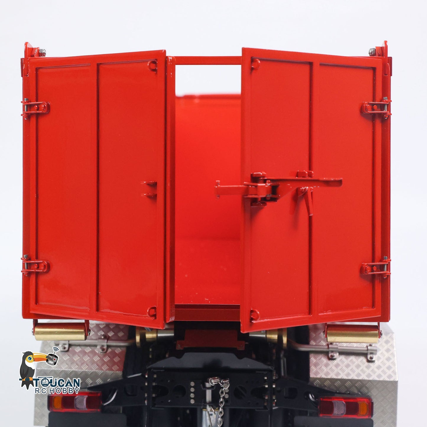 In Stock 1/14 8*8 RC Hydraulic Equipment Radio Controlled Truck Roll Off Full Dumper Car Rear Axle Steering Assembled Painted Vehicles