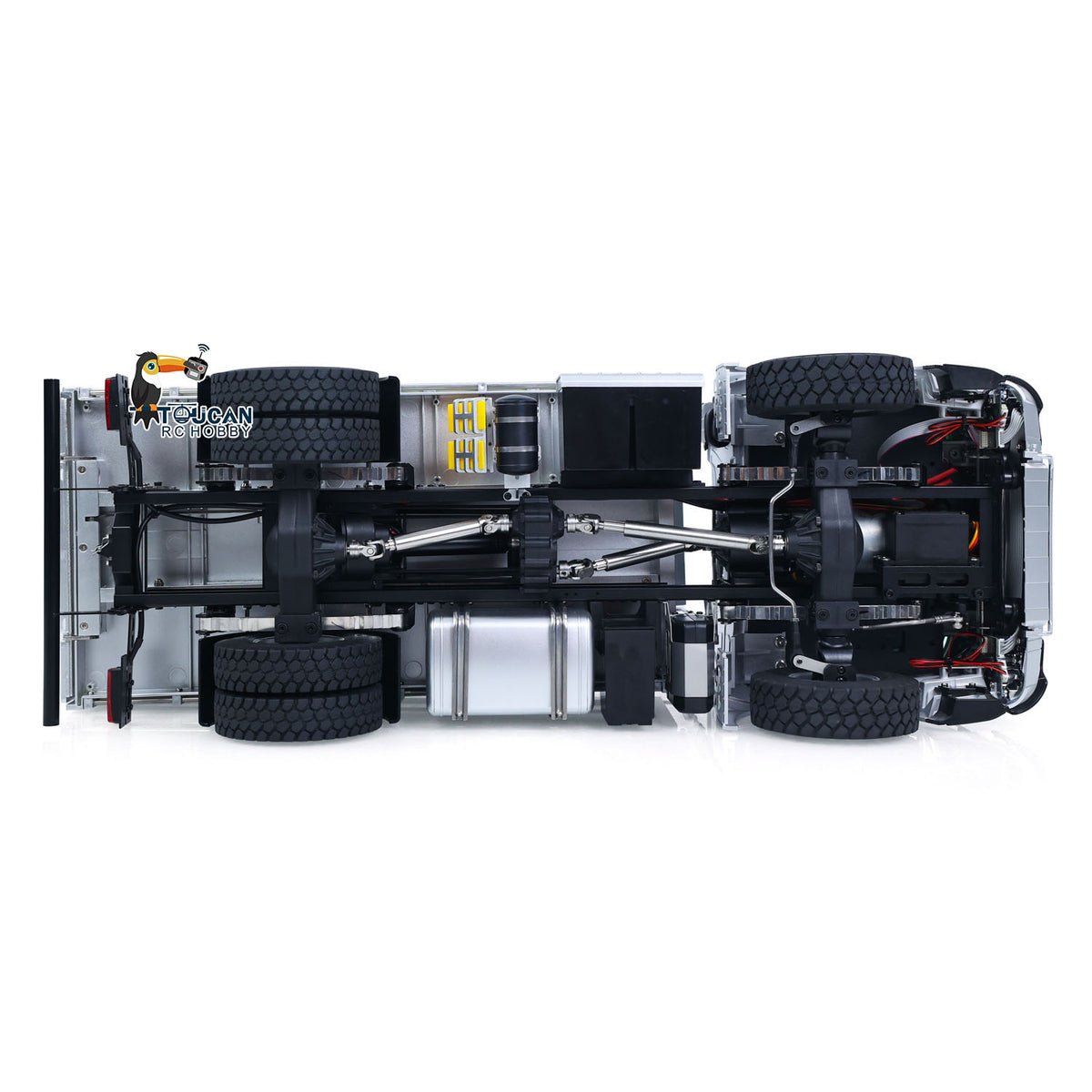 In Stock TOUCAN RC HOBBY Kabolite 4*4 1/14 Plastic RC Dumper Truck 5701 Remote Control Tipper Car RTR Model 2-speed Gearbox Light Sound 2.4G Radio Controller and Receiver Battery