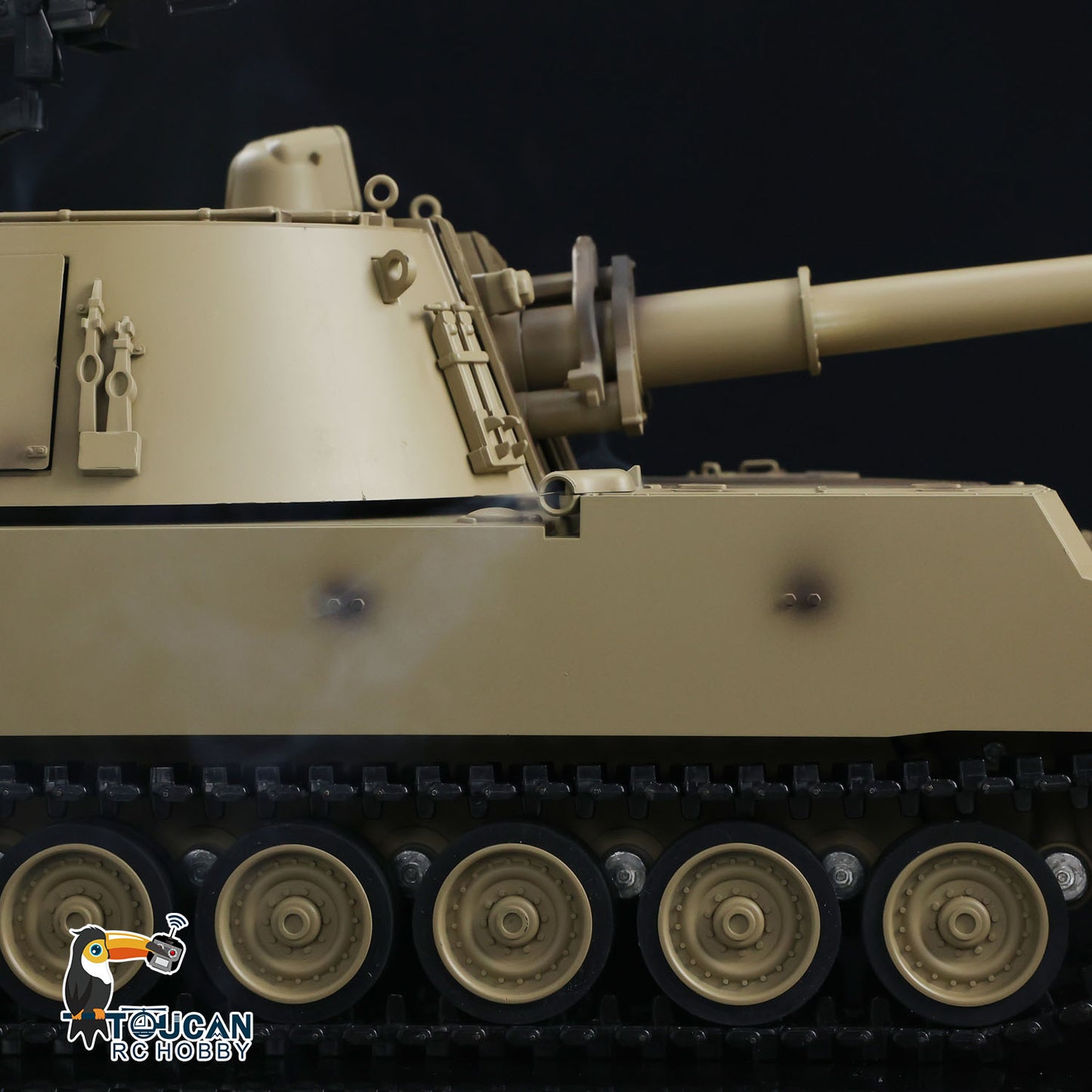 US STOCK 1/16 Tongde RC Tank M109A2 Self-propelled Howitzer RTR Infrared BB Shooting Barrel Recoil Model Toys Military Vehicle