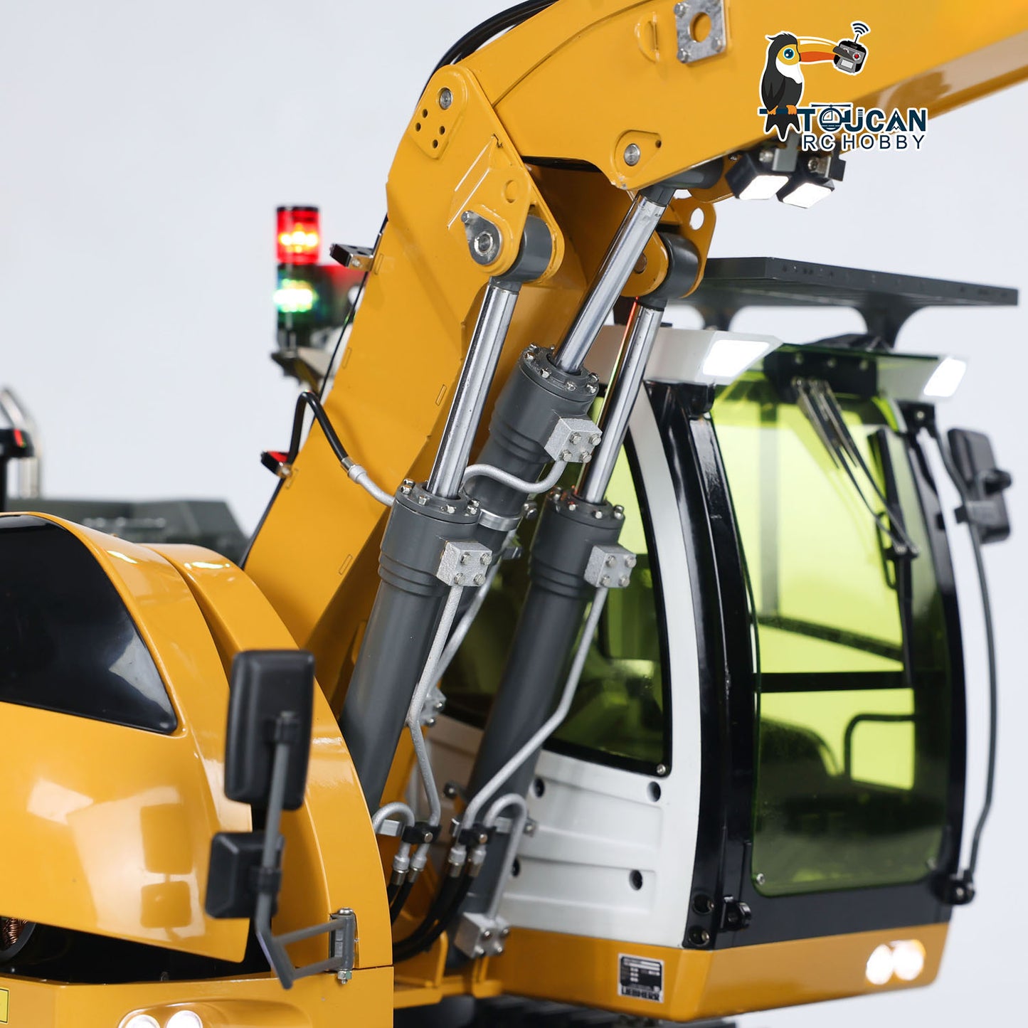 US Stock 1/14 RC Hydraulic Excavator 914 5-ways Valve Metal Remote Control Digger Model