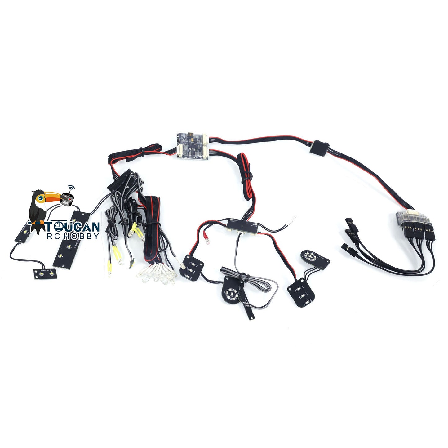 Bar Rear Steering Belt Pulley Accelerator Brake Clutch Pedal Tire Iron Wheel Hubs Tyres Lights Hook for 1/8 RC Drift Cars R-34