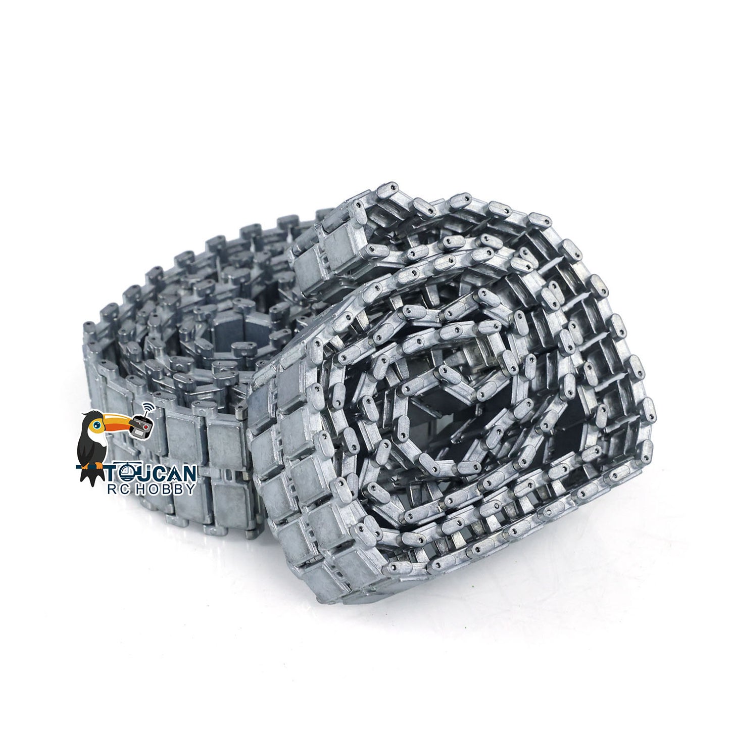 Henglong Metal Road Wheels Return Rollers Idlers Bearings Tracks Rubber Pads Sprockets for 1/16 British Challenger II RC Tank 3908