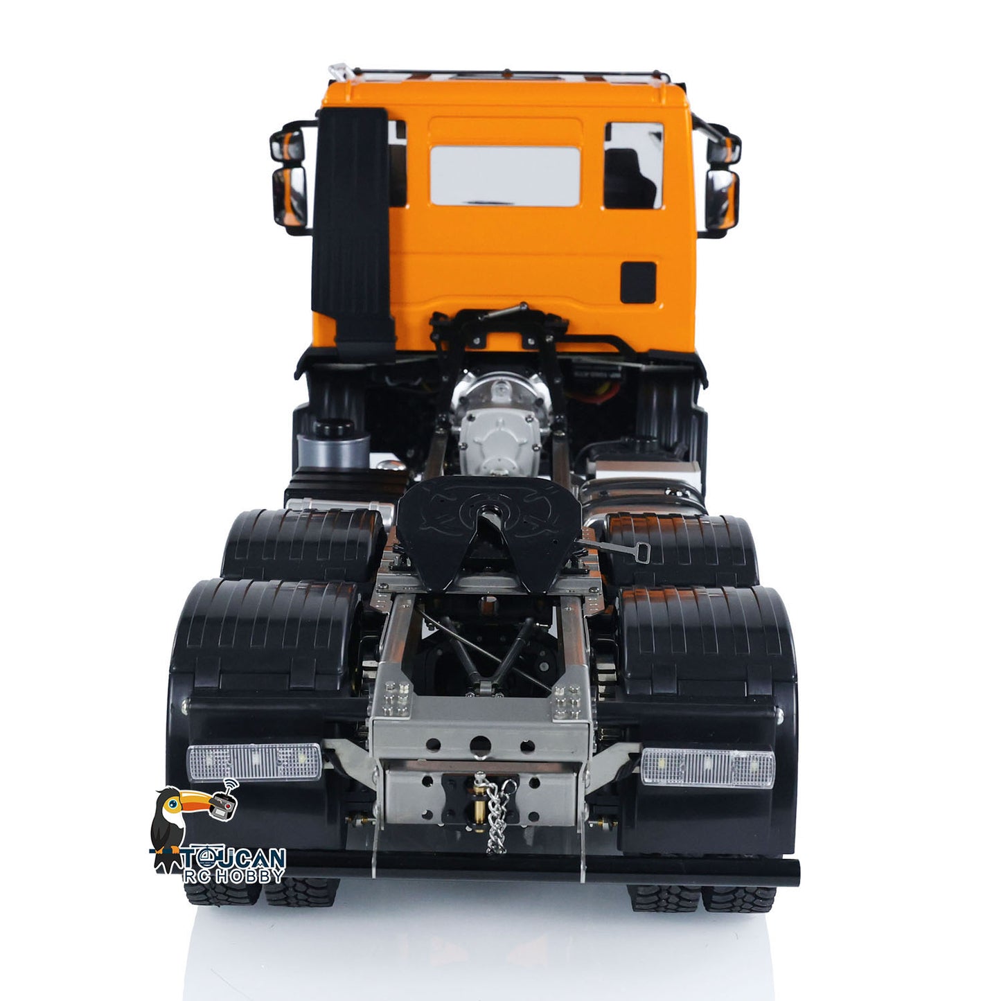 1/14 6x6 RC Tractor Radio Controlled Truck 2-speed Transmission Car Sounds Lights Metal Chassis Servo ESC Motor DIY