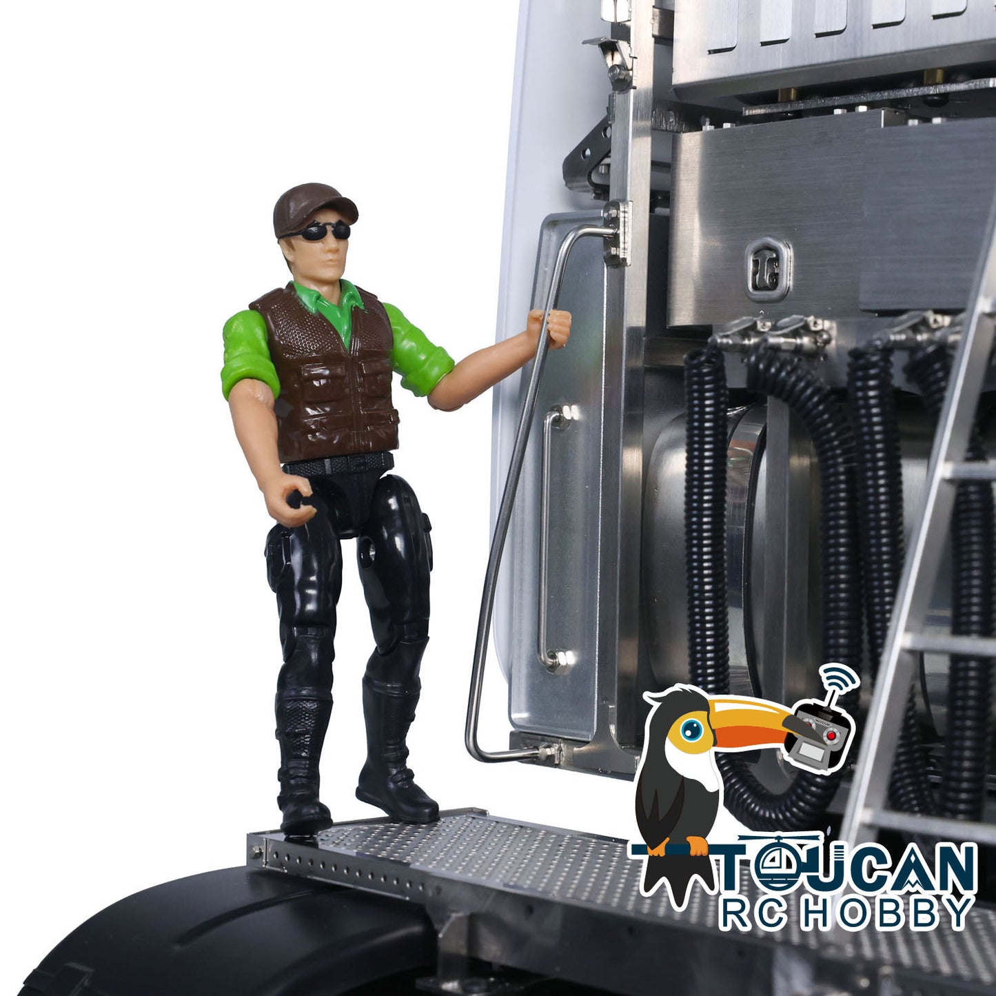 8x8 TOUCAN Metal Chassis Lock Differential 4Axles 1/14 RC Tractor Truck DIY 3363 Radio Control Lorry Car Model Motor ESC Servo