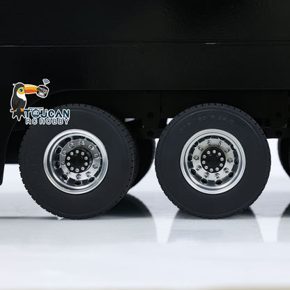 1:14 Metal RC Mobile Stage Vehicles Remote Control Roadshow Trailer Truck for Shows Lights Painted Electric Model