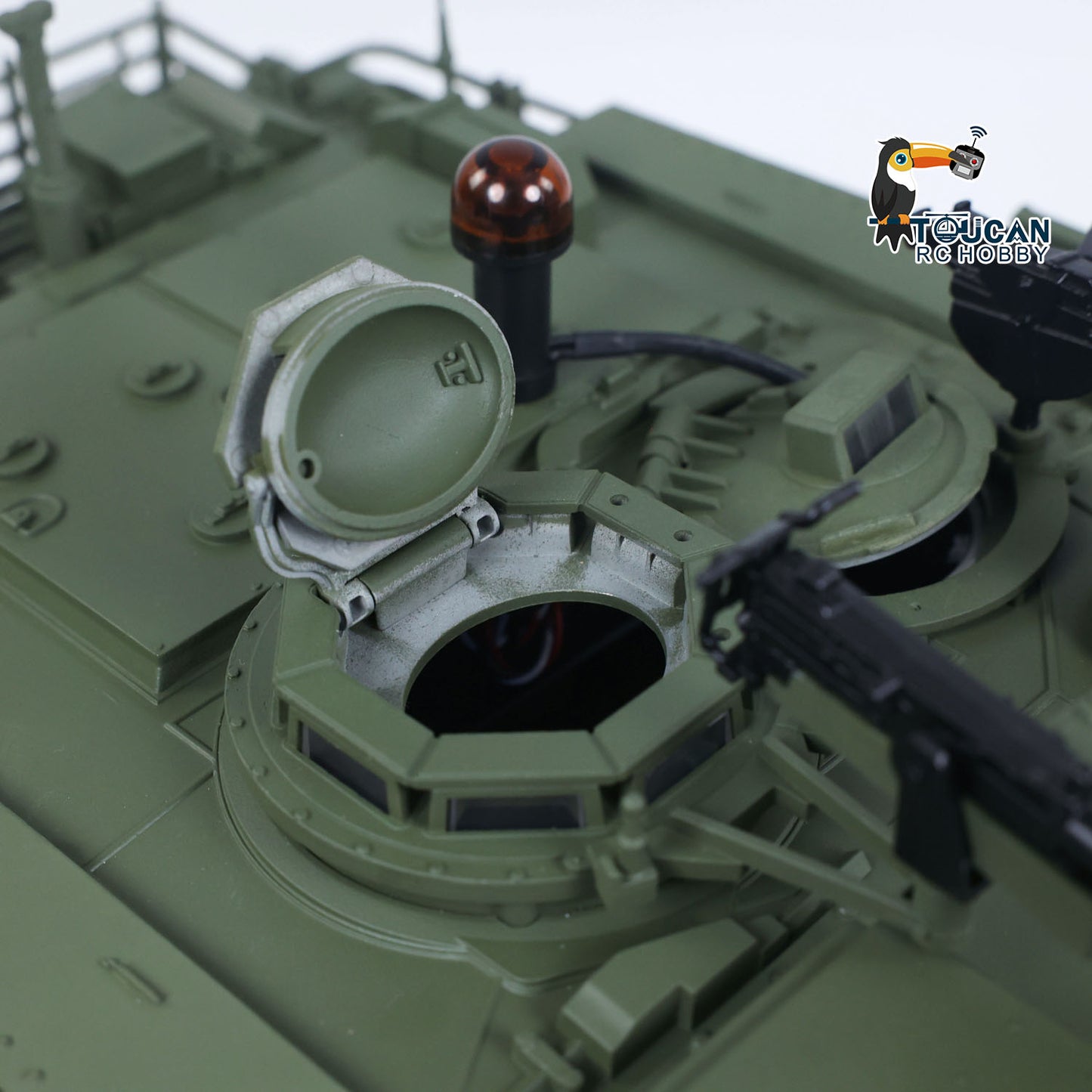 TOUCAN Full Metal 1/16 Remote Control Tank Abrams M1A2 3918 360 Rotation IR System Barrel Lifting Recoil Smoking FPV Camera