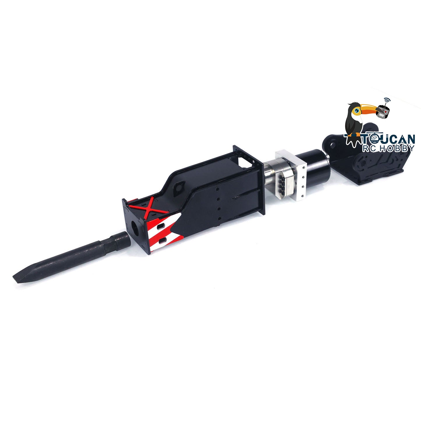 LESU 1/14 Metal RC Excavator 374F Remote Control Hydraulic Digger Model Construction Vehicle Protective Fences Hydraulic Quick Coupler Bucket Trailer Crusher Hammer DIY Parts Lights Motor