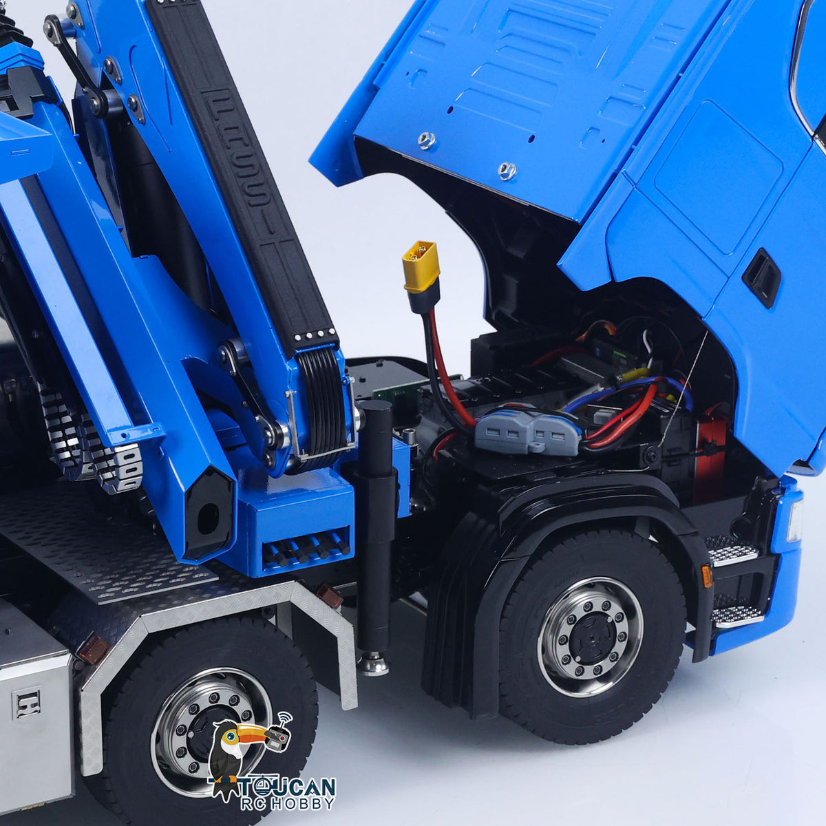 TOUCAN RC HOBBY LXY 770S Metal 1/14 10x10 RC Hydraulic Crane Full Dump Truck Lorry Car Frsky XE Lite Light Sound Painted Model