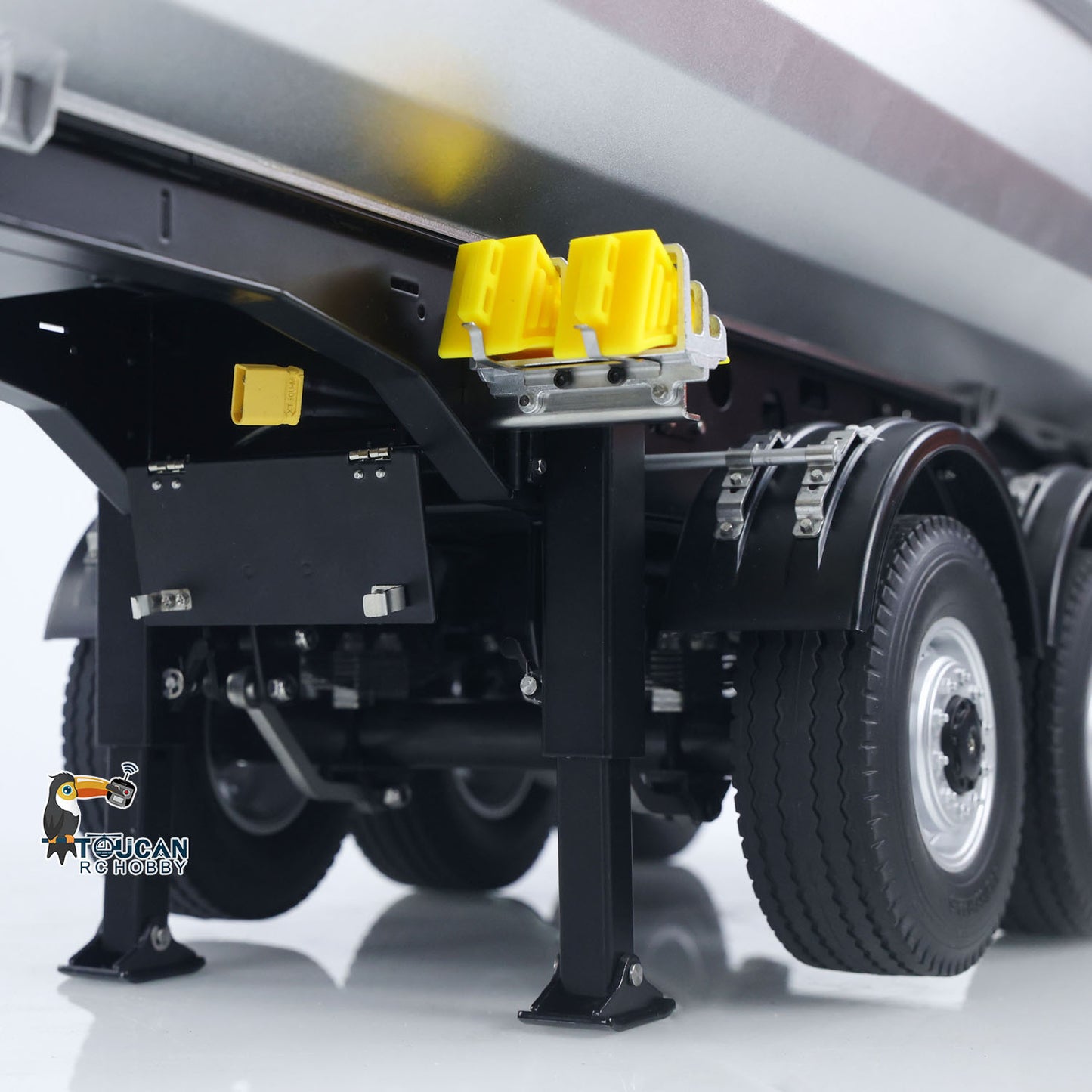 Fast Free Shipping Kabolite RTR Car 1/14 4X4 RC Tractor Truck 3Axles Electric Lifting Dump Trialer