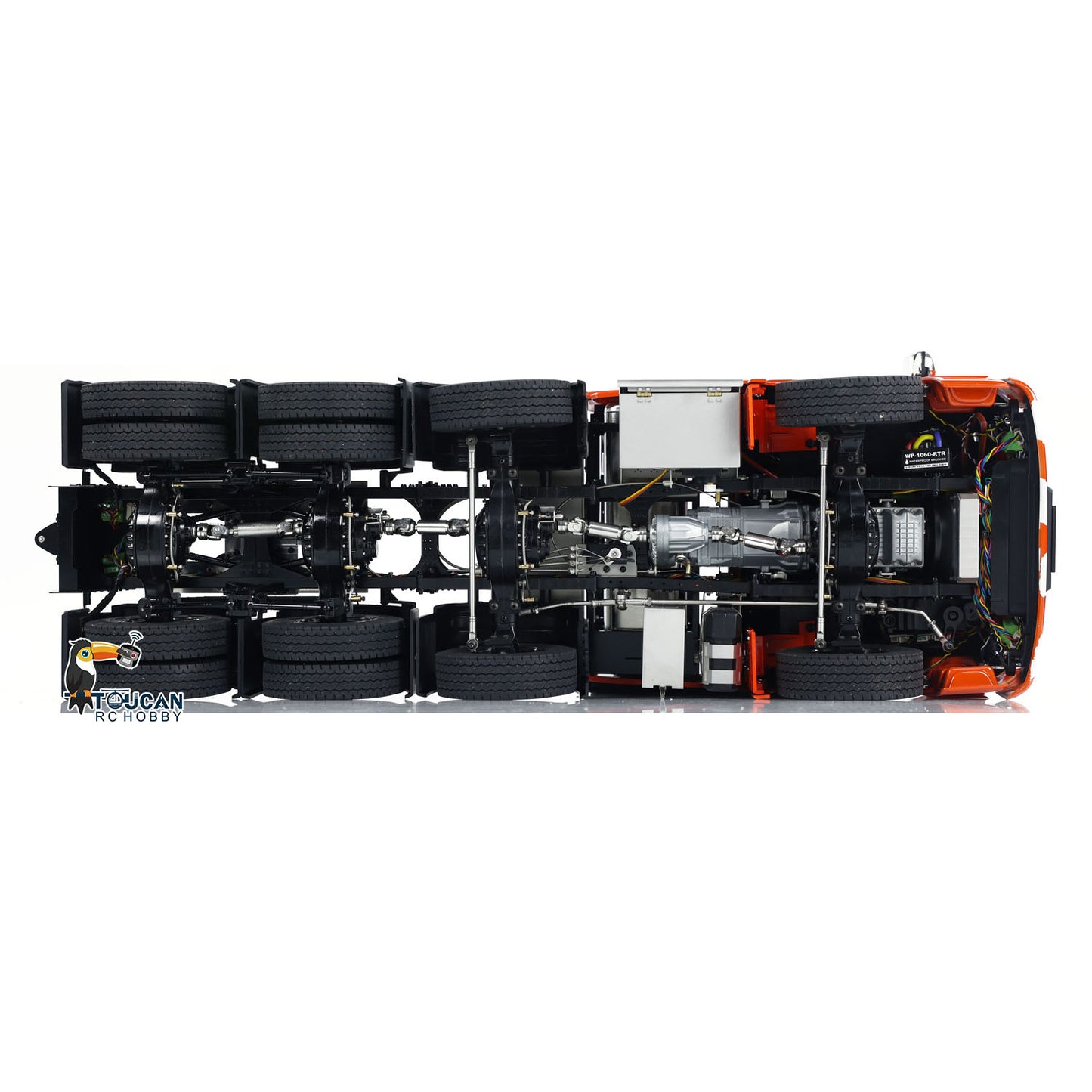 1/14 Metal 8x8 RC Tractor Truck Remote Control Car Differential Lock Motor Servo 3-speed Transmission 680x230x310MM