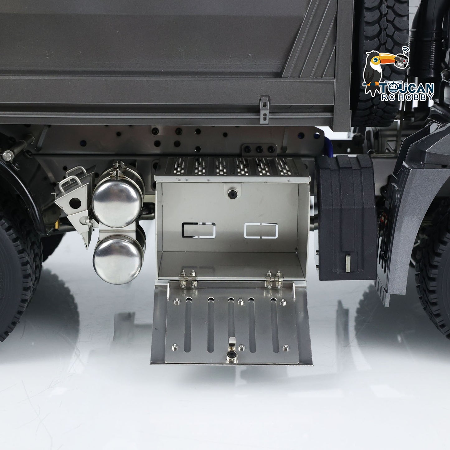 Metal 1:14 Hydraulic RC Dump Truck 3363 6x6 Remote Control Tipper Car Sound Light System Bucket Hopper Lifting Emulated Model