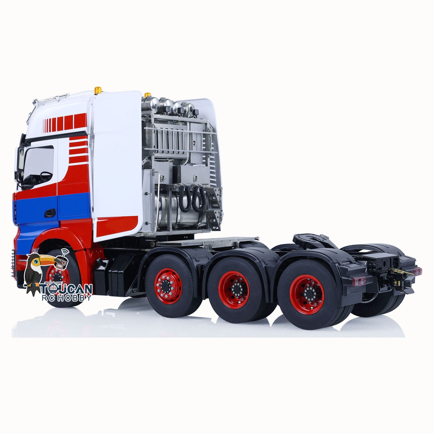 1/14 8x8 LESU RC Tractor Truck Radio Control Construction Vehicle DIY Electric Cars Metal Chassis Smoke Unit Sound 1851 3363