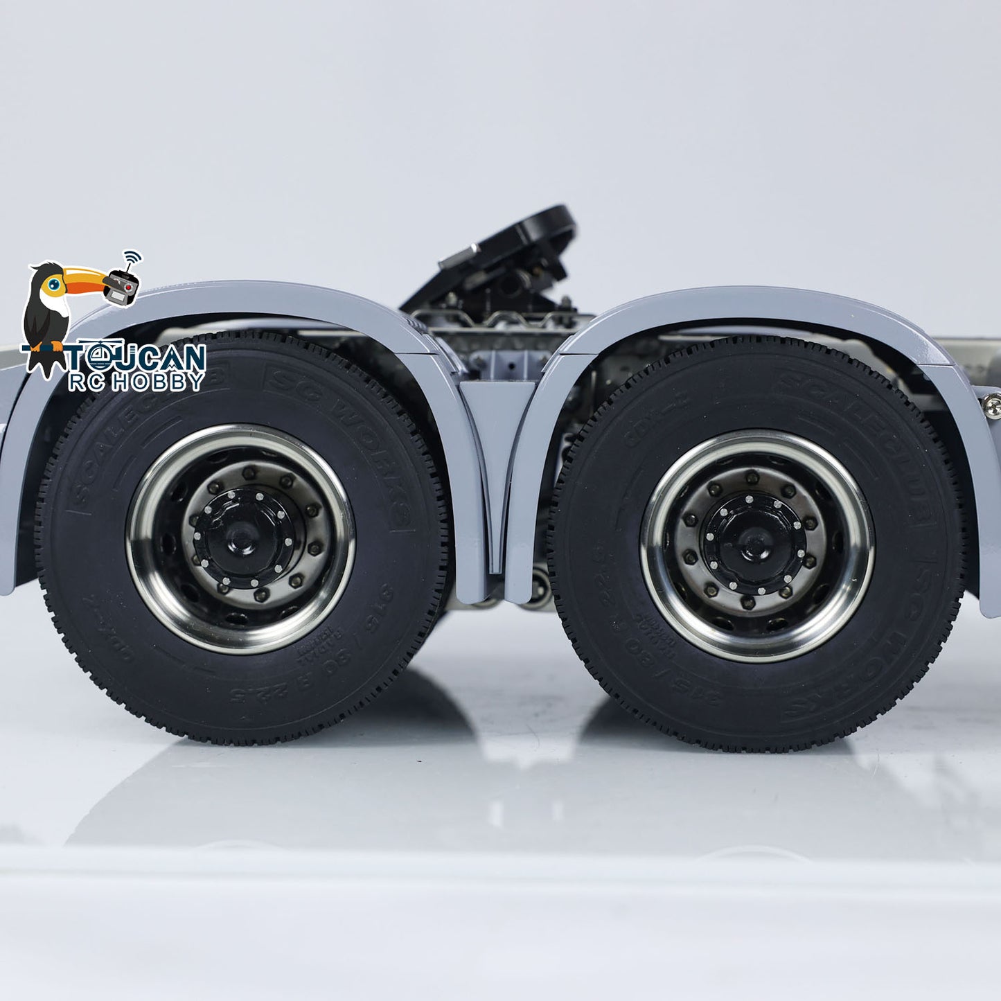 1/14 6x6 Metal Chassis for RC Tractor Truck RTR Electric Car Simulation Model 3-speed Gearbox Assembled Painted Models