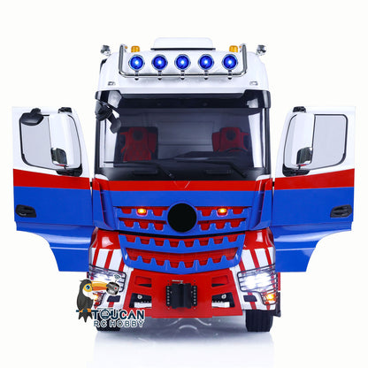 1/14 8x8 LESU RC Tractor Truck Radio Control Construction Vehicle DIY Electric Cars Metal Chassis Smoke Unit Sound 1851 3363