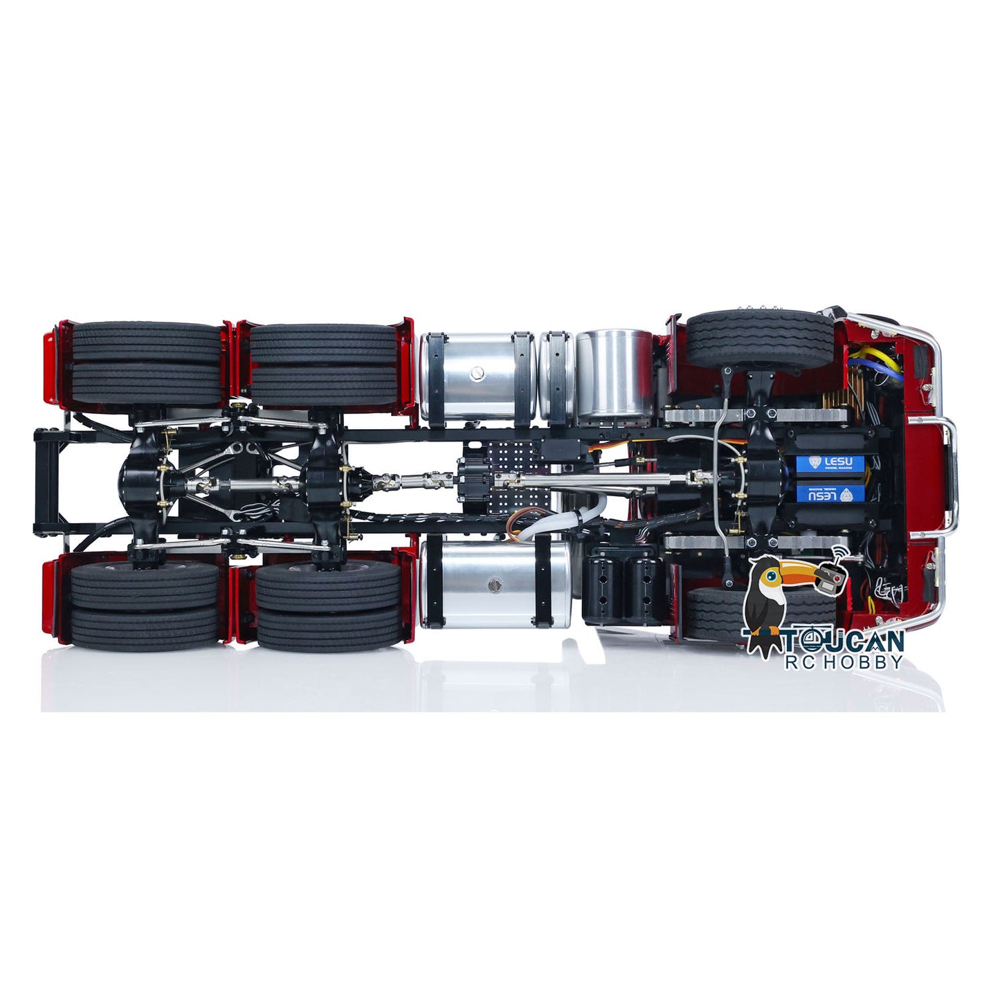 1/14 6x6 RC Tractor Truck TOUCAN Metal Chassis Remote Control Cars Lights Sounds