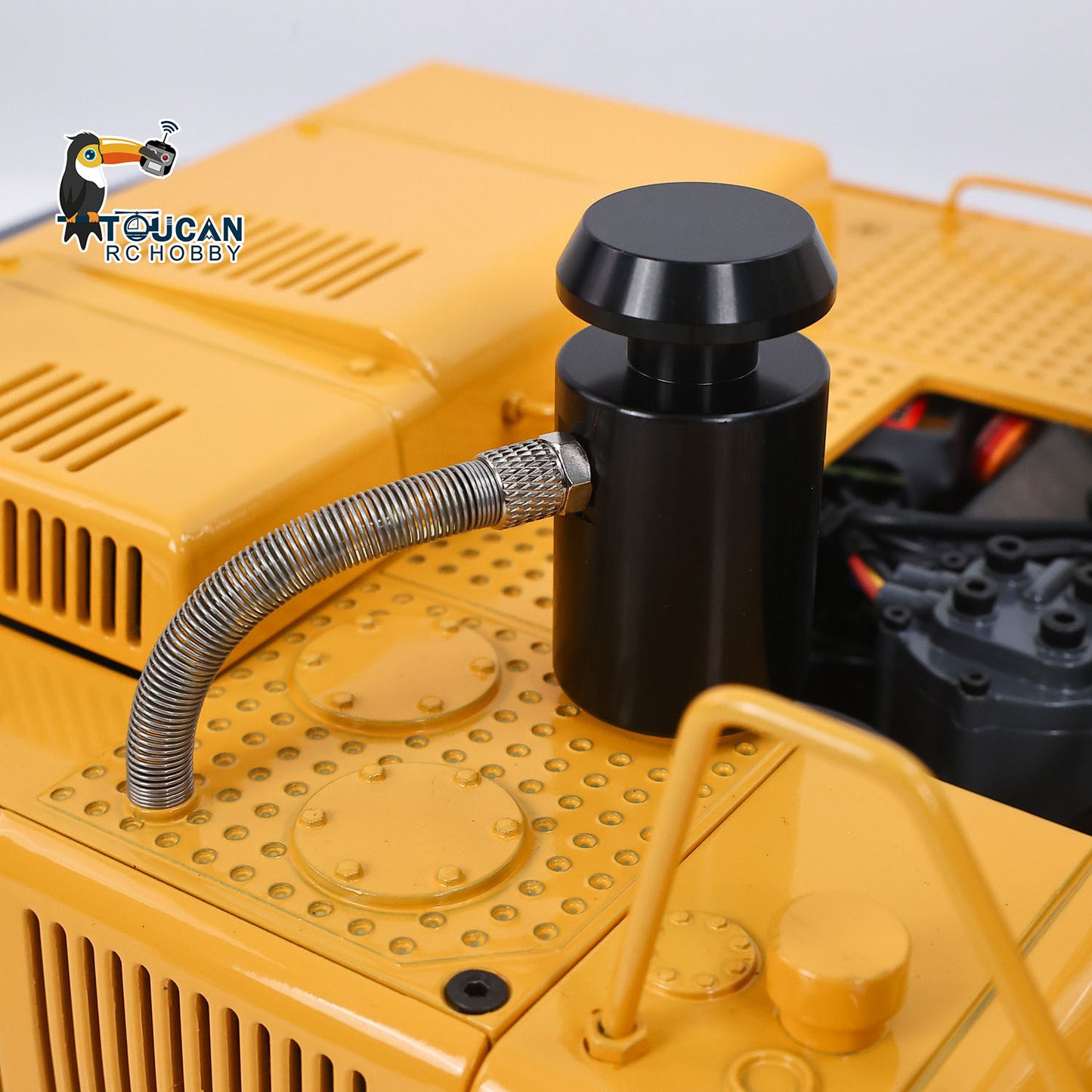 JDM V2 1/14 Metal RC Digger Radio Control 3CH/6CH Hydraulic Excavator Construction Vehicles Sound Light Module FlySky PL18 ESC Servo Motor