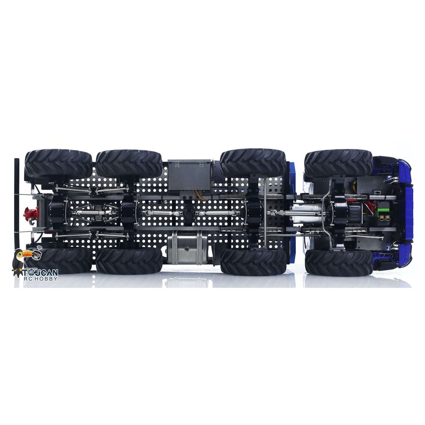 2.4G 2Speed Off Road Truck 1/14 RC Rock Crawler BZ 3363 8*8 Radio Control Flatbed Car Rotating Light Metal Chassis Sound Battery