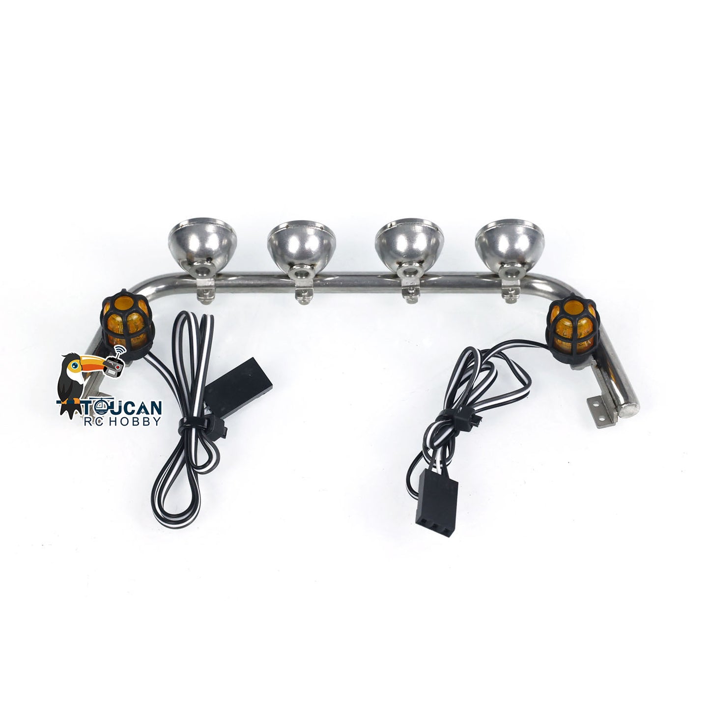 Plastic Cabin Roof Spot Light Bar Lamp LED Rotating Light for 1/14 RC Truck K3363 Radio Controlled Cars DIY Simulation Model