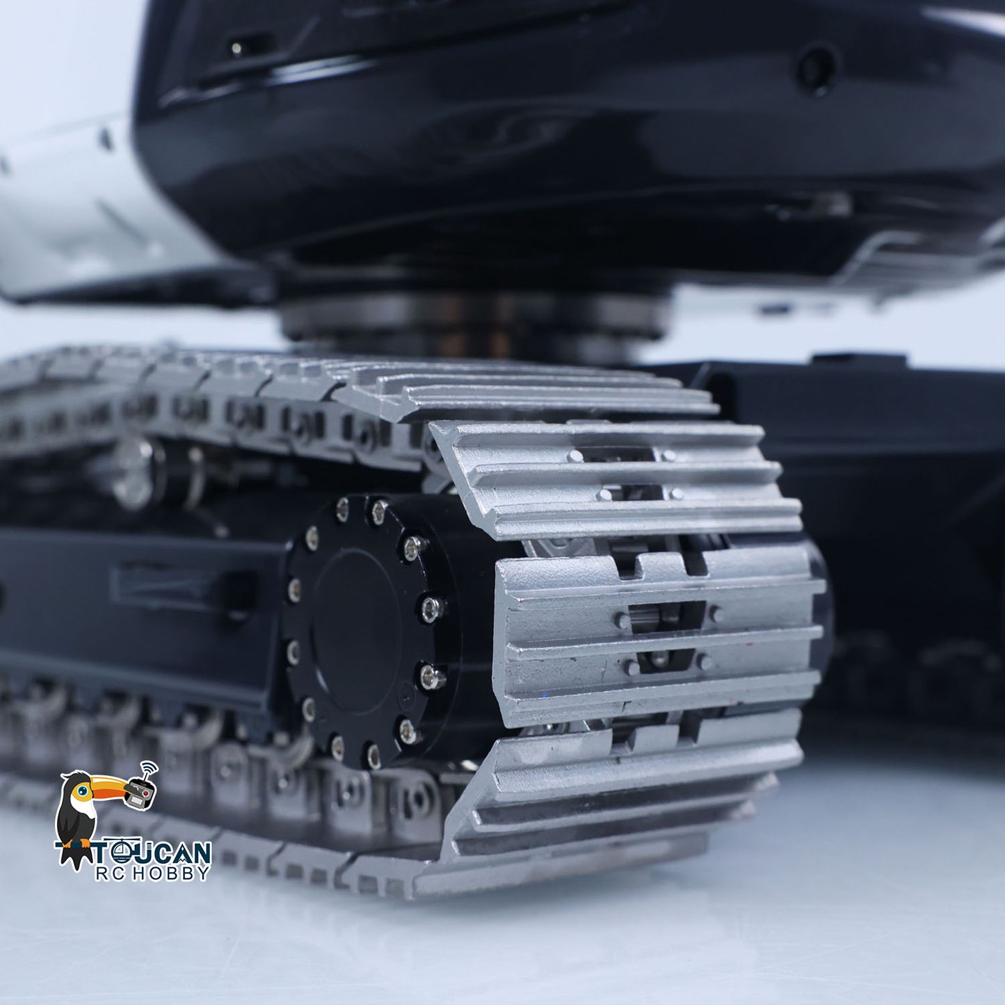 Metal LESU 1/14 RC Hydraulic Excavator MC15 CNC Shell 4 Arms Remote Control Digger 9CH Valves Dual Pumps Quick Released Coupler