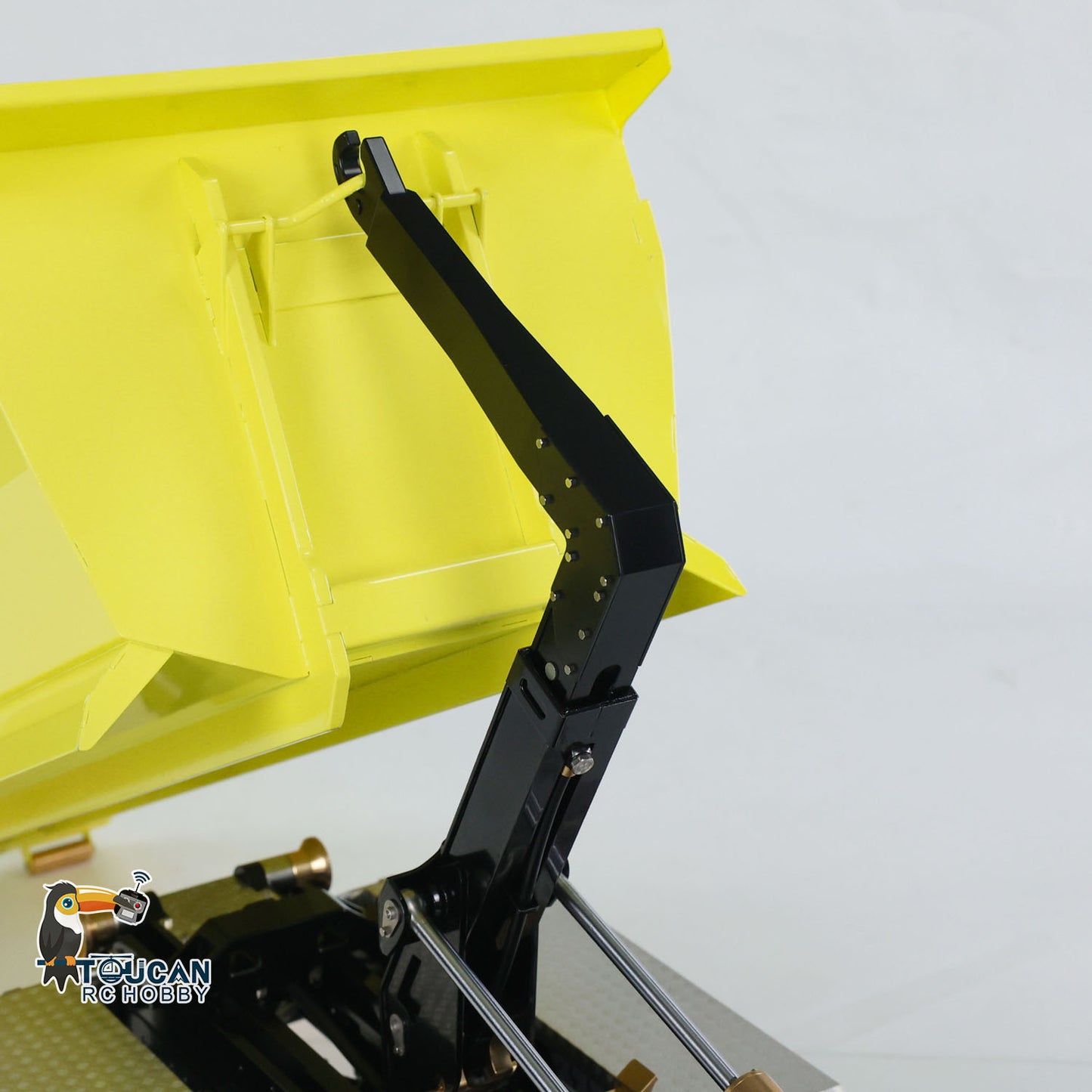 Toucanhobby G88 1/14 Metal 8x8 RC Hydraulic Roll On Off Dump Truck PNP U-Shaped High Bucket 3 Speed Transmission Differential Lock Light Sound ST8 Controller for Construction Collectors