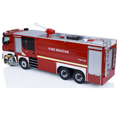 IN STOCK 8x4 1/14 RC Fire Fighting Truck Remote Controlled Sprinkler Vehicles Sounds Painted Assembled DIY Toy Car Gift for Adults Children
