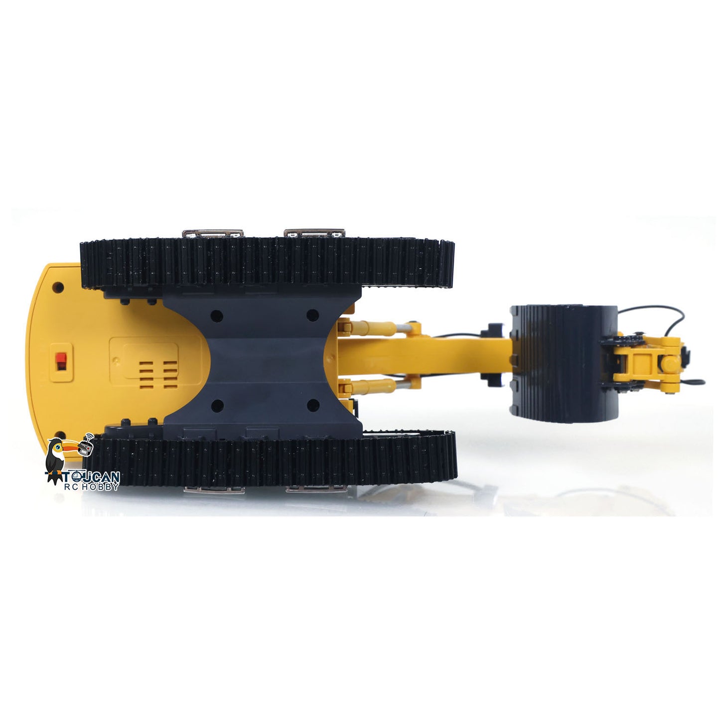 1/50 Mini Plastic RC Excavator Toy PC520 RTR Electric Lifting Wheel Digger N20S Motor Metal Track Bucket Lights Sound Radio Control Battery