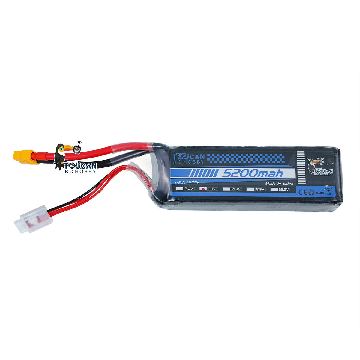 TOUCAN RC HOBBY US Stock 11.1V 3S 5200 mah Lipo Battery XT60 Plug For RC Hydraulic Construction Vehicles Trucks