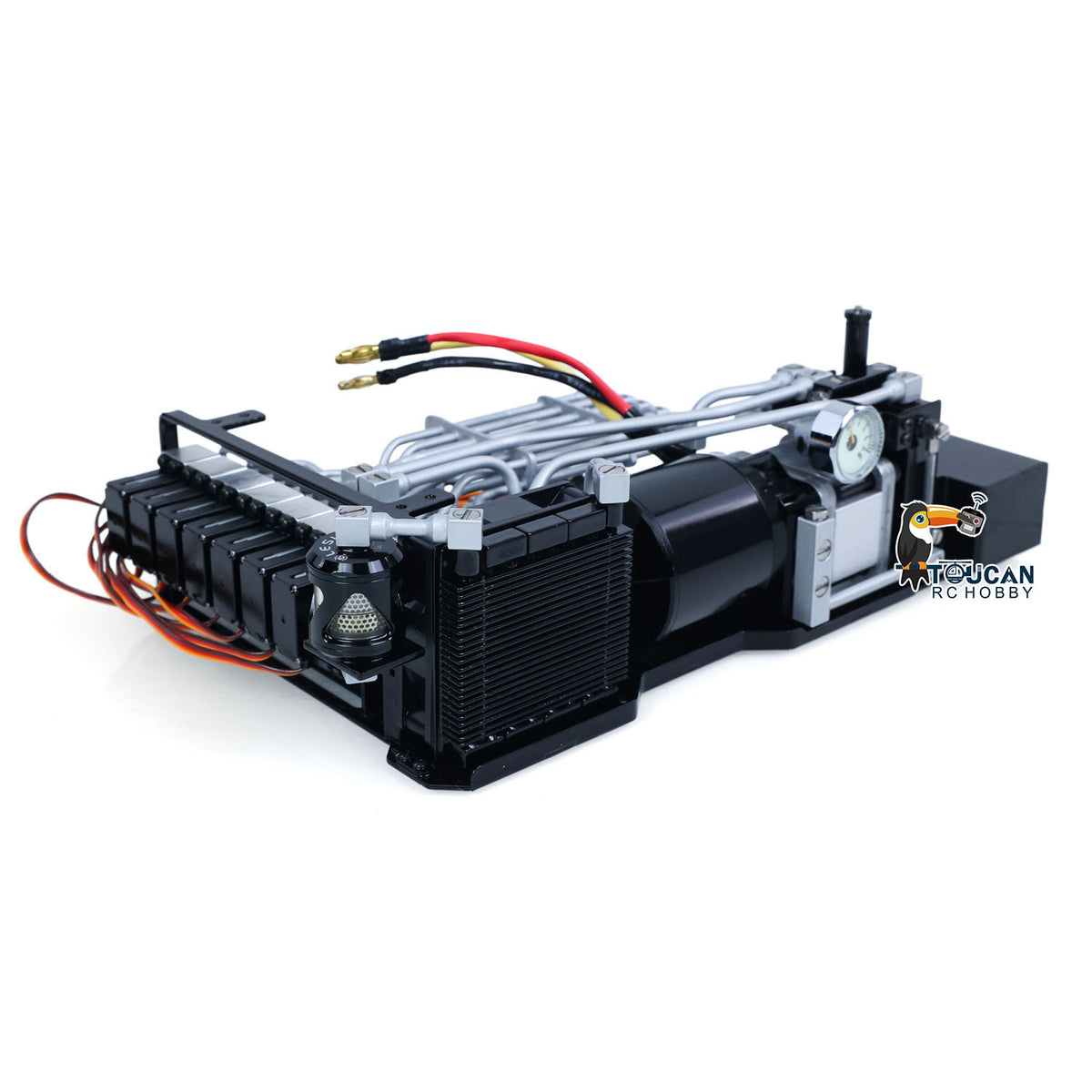 TOUCAN RC HOBBY Special Offer LESU Aoue PC500 1/14 Metal RC Hydraulic Tracked Excavator B0019 KIT 7Ways Valve Digger 3-4MPA Pump Light DIY Model