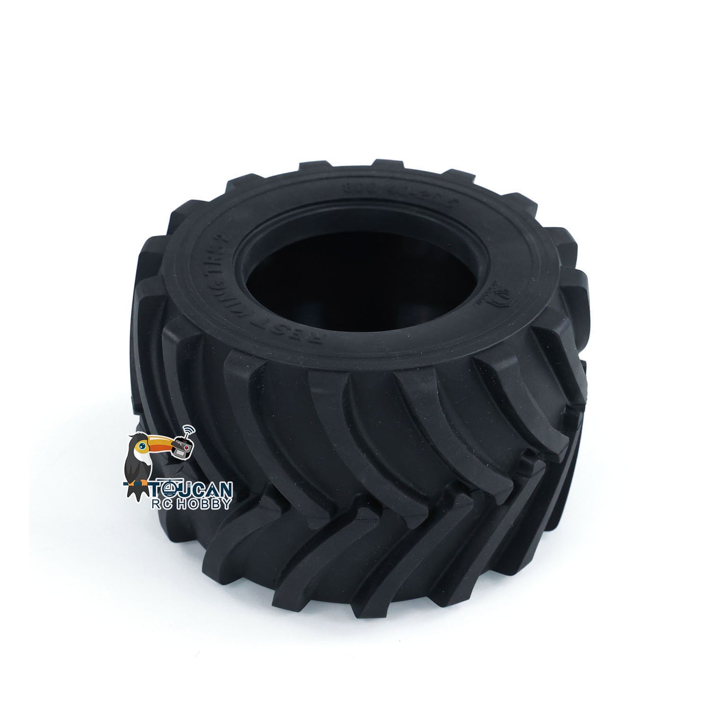 Widened Metal Wheel Hub 135X80MM Rubber Tire Tyre for JDM-198 ZW370 RC Hydraulic Loader Model JDM-166 Articulated Truck DIY Vehicle