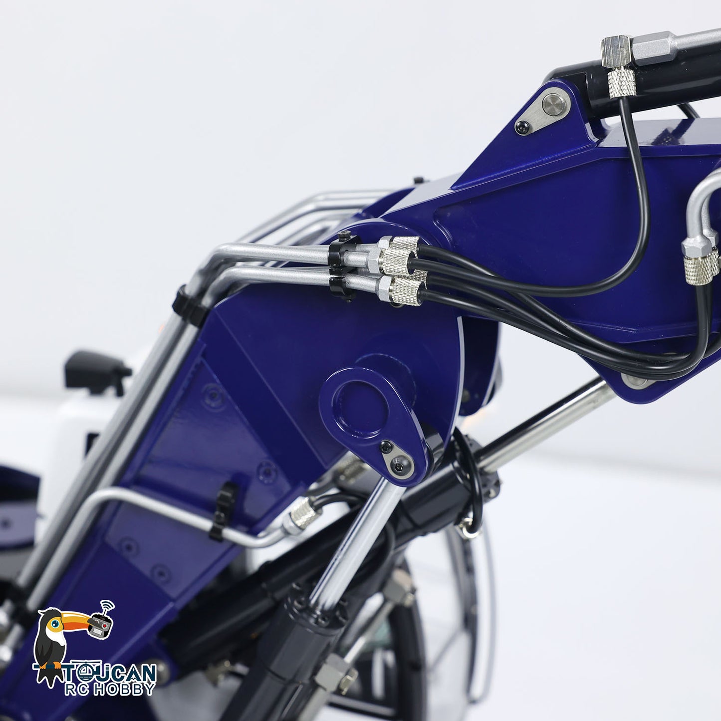 1/14 946 3-arm RC Hydraulic Equipment Remote Control Excavator Metal Digger Model Bucket Ripper Grab Tiltable Clamshell Bucket