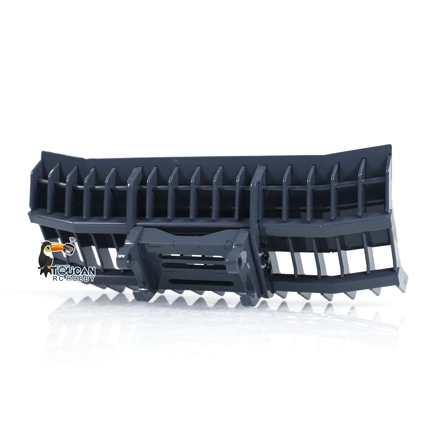 TOUCAN RC HOBBY LESU 1/14 Metal Sieve Bucket Gripper Dozer Shovel Rake Bucket for AOUE MCL8 AT1050 WA100M-8 RC Hydraulic Loader Construction Vehicles DIY Model