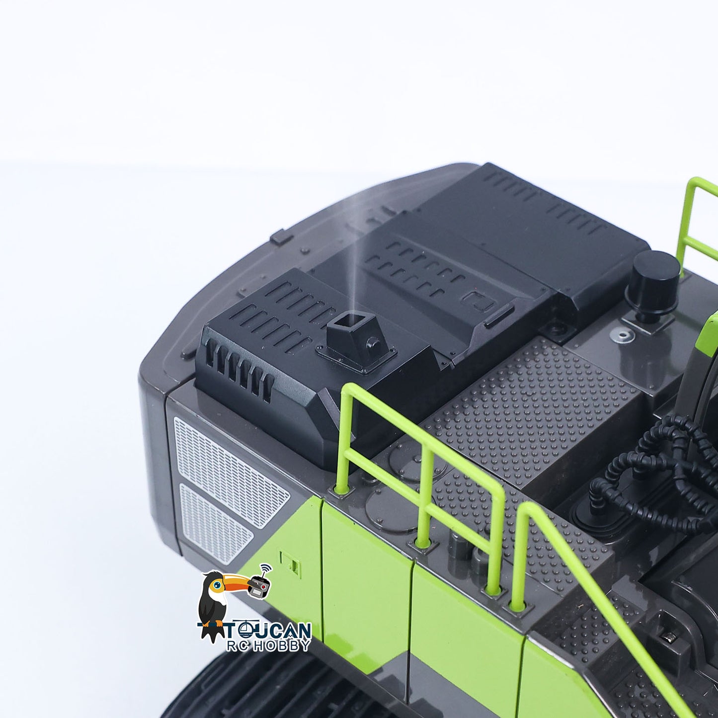 RTR HUINA 1/18 Electric RC Excavator 1661 Remote Control Digger Finished Model Battery Light Effects Metal Bucket No Sound