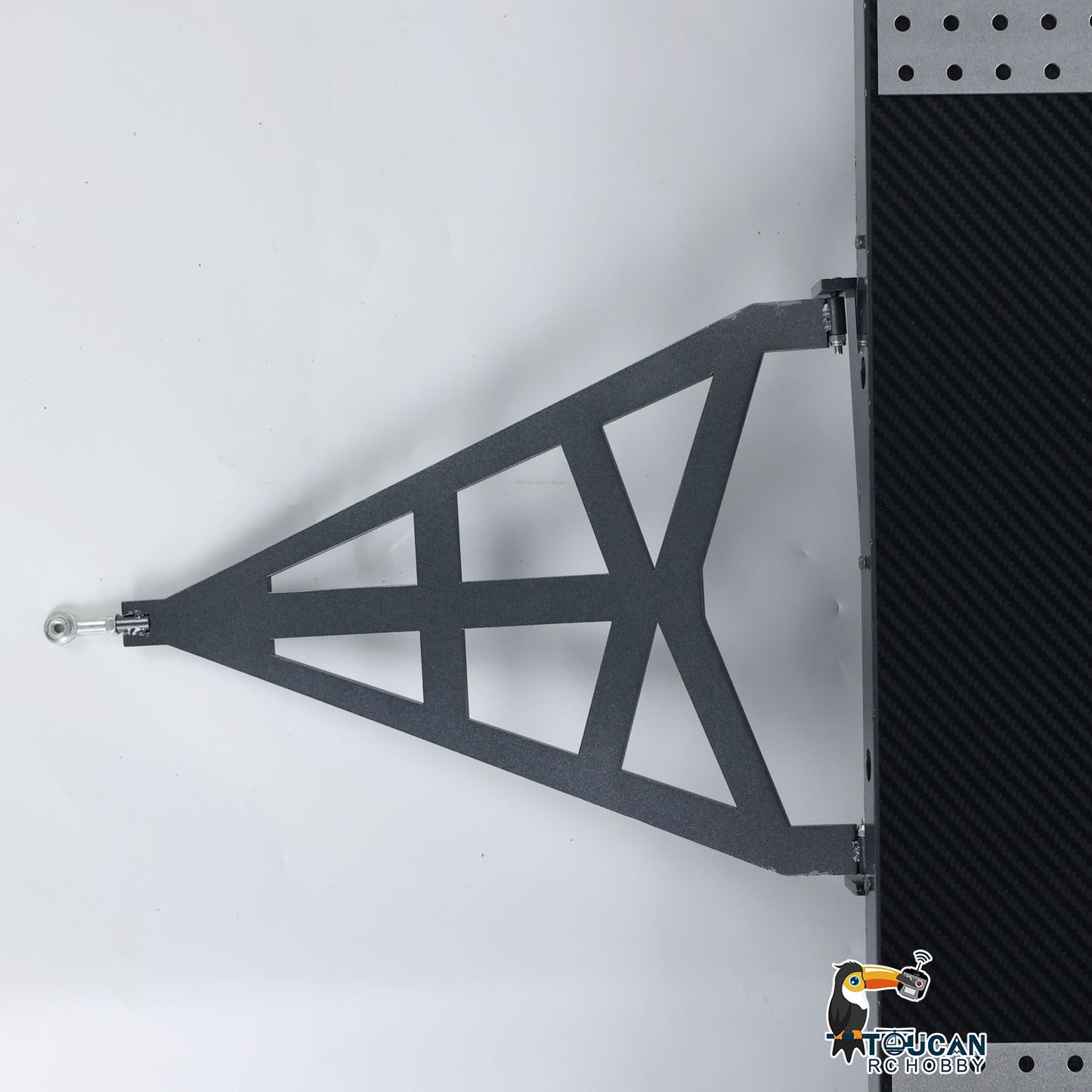 Metal 6 Axles Full Trailer Painted for 1/10 1/8 1/7 RC Car 1/14 1/12 Hydraulic Trucks Remote Construction Vehicles DIY Model